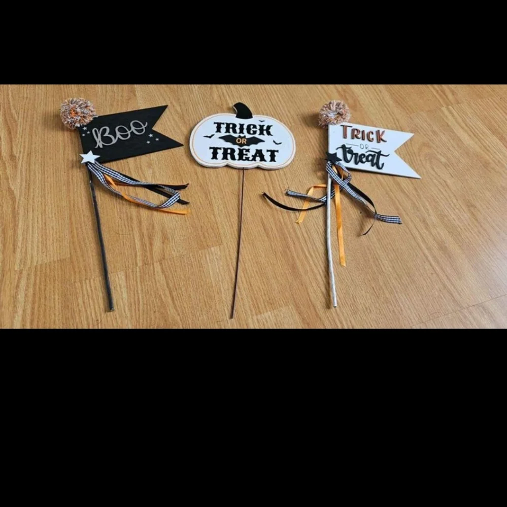 Halloween floral picks set of 3